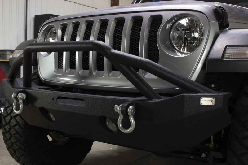Jeep Wrangler JL Front Bumper - Fishbone Offroad - Mid-Width Winch - Black - `18-`27